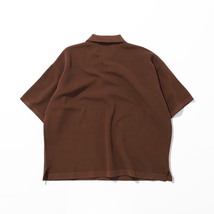 オーバーサイズメッシュニットポロシャツ[品番：COEW0004564
