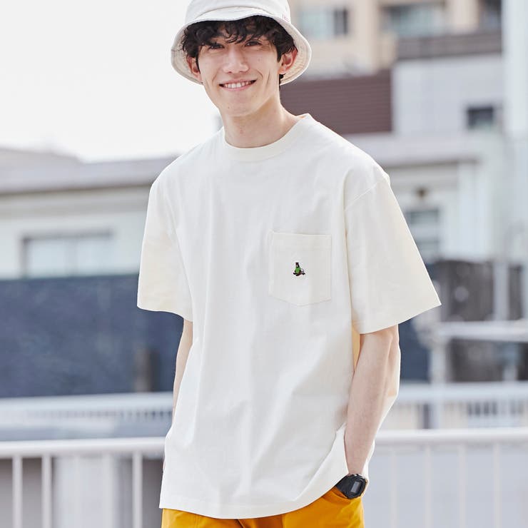 ベアーワンポイント刺繍Tシャツ[品番：COEW0004312]｜coen【men