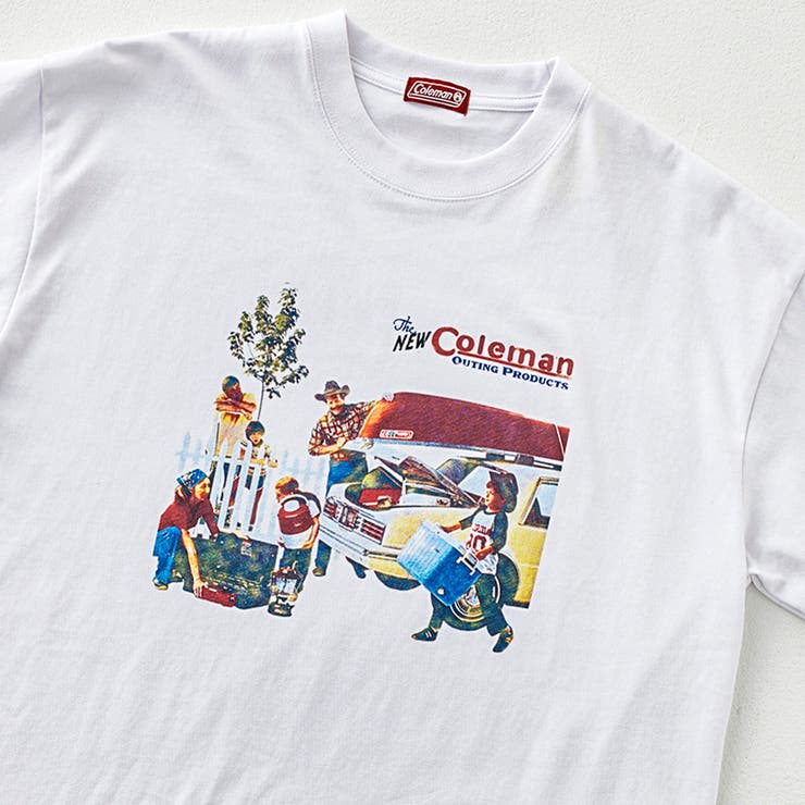 Coleman（コールマン）別注キャンプモチーフプリントTシャツ[品番