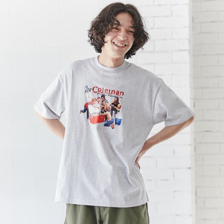 Coleman（コールマン）別注キャンプモチーフプリントTシャツ[品番