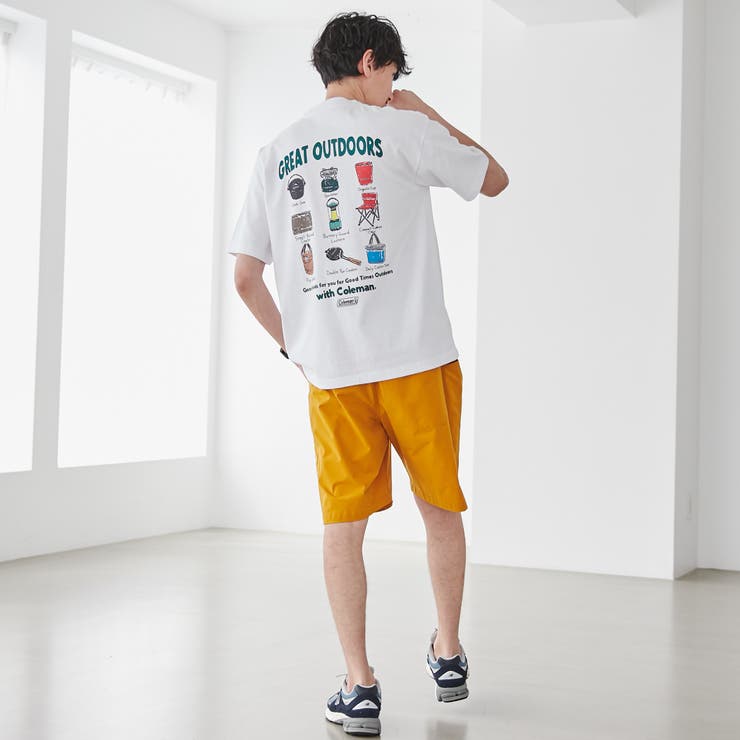 Coleman（コールマン）別注キャンプモチーフプリントTシャツ[品番