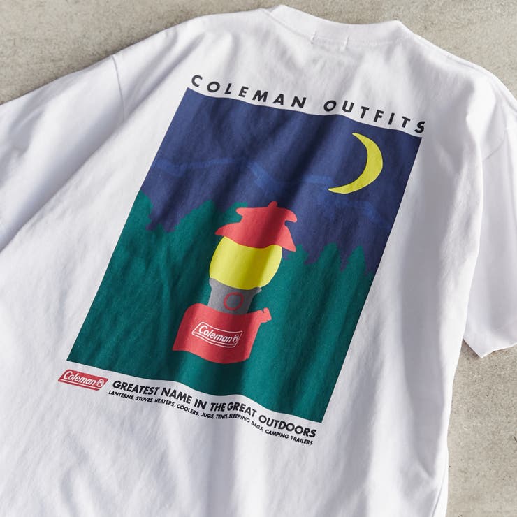 Coleman（コールマン）別注キャンプモチーフプリントTシャツ[品番