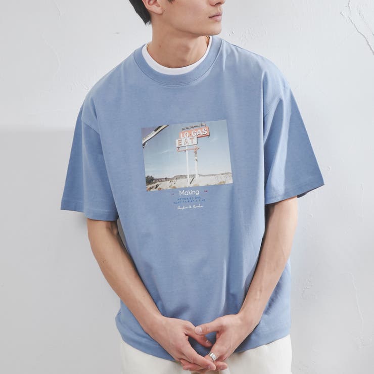 WHITE】フォトプリントTシャツ[品番：COEW0004331]｜coen【men