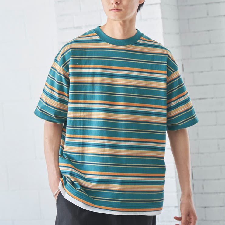 マルチカラーボーダーTシャツ[品番：COEW0004417]｜coen【men】（コーエン）のメンズファッション通販｜SHOPLIST（ショップリスト）