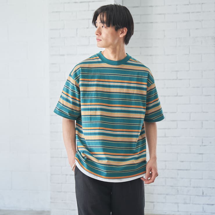 マルチカラーボーダーTシャツ[品番：COEW0004417]｜coen【men