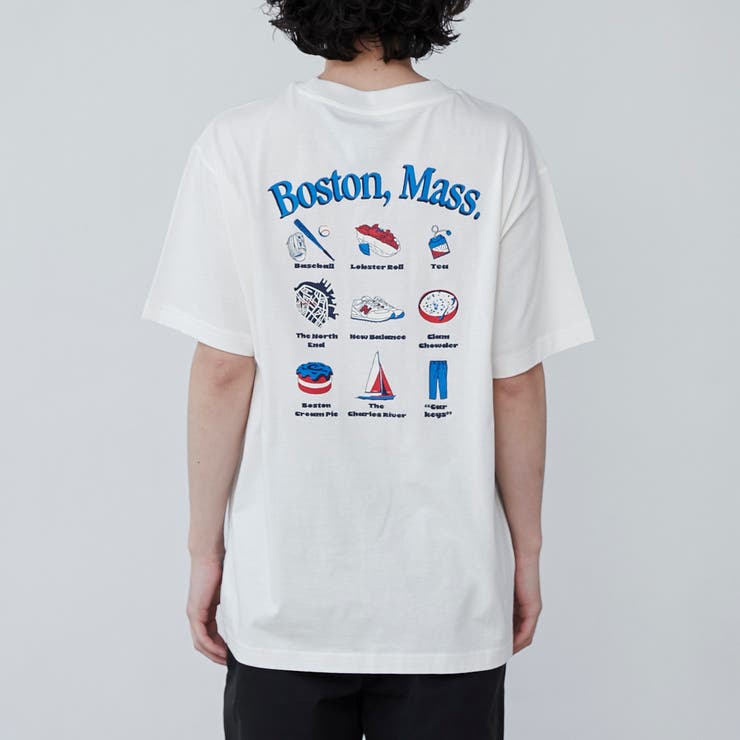 New Balance（ニューバランス）別注リラックスプリントTシャツ[品番 