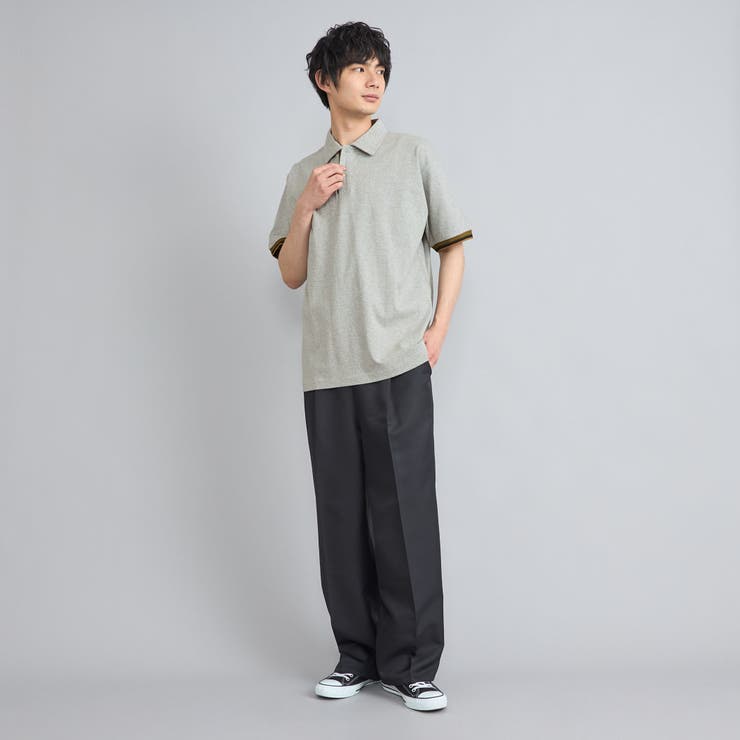 カラーリブニットポロシャツ | coen【men】 | 詳細画像6 
