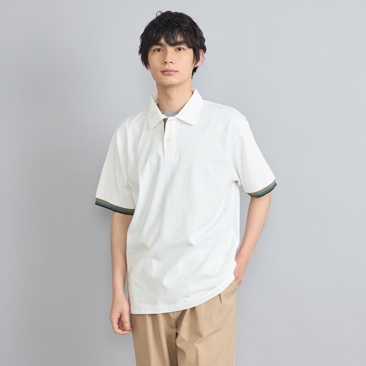 カラーリブニットポロシャツ | coen【men】 | 詳細画像7 