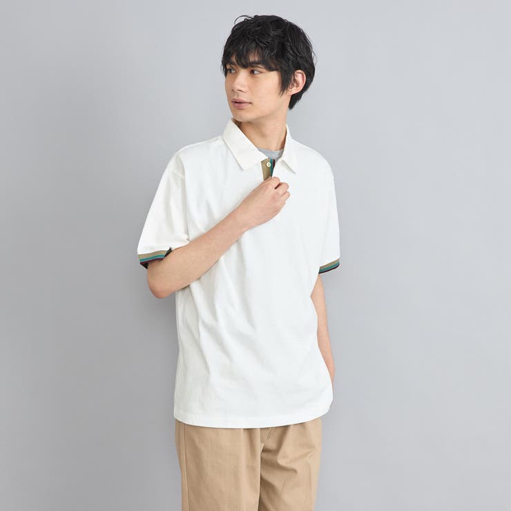 カラーリブニットポロシャツ | coen【men】 | 詳細画像8 