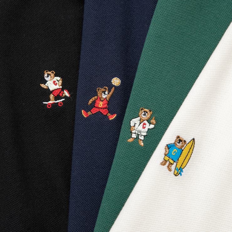 スポーツベア刺繍クルーネックTシャツ | coen【men】 | 詳細画像2 