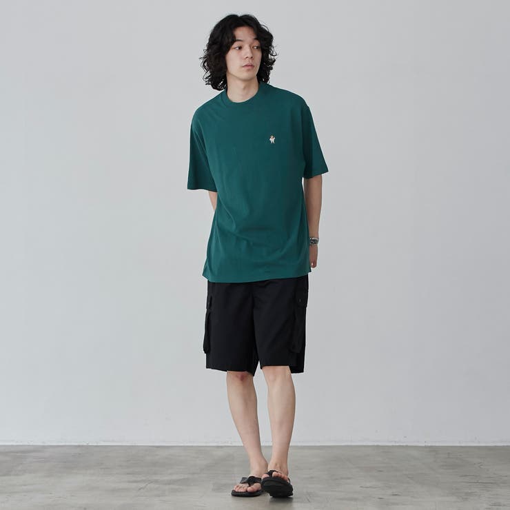 スポーツベア刺繍クルーネックTシャツ[品番：COEW0005904]｜coen
