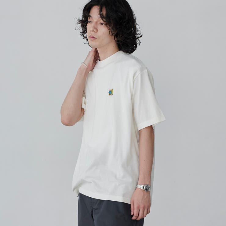 スポーツベア刺繍クルーネックTシャツ | coen【men】 | 詳細画像3 