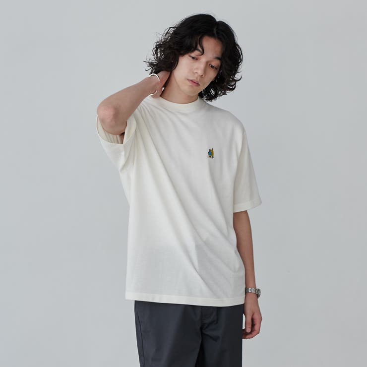 スポーツベア刺繍クルーネックTシャツ | coen【men】 | 詳細画像5 
