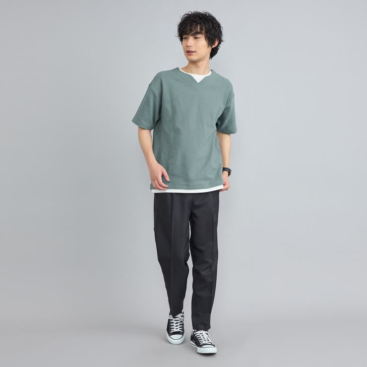 リップルフェイクレイヤードヘンリーネックTシャツ | coen【men】 | 詳細画像13 