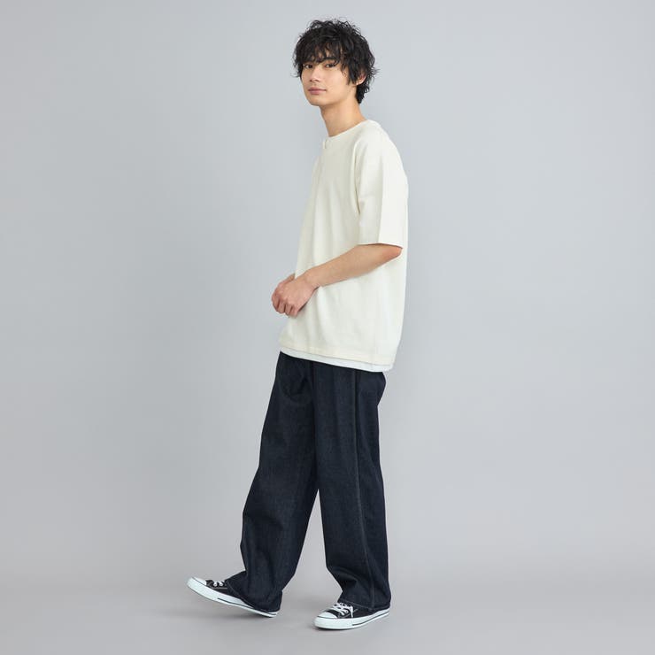 リップルフェイクレイヤードヘンリーネックTシャツ | coen【men】 | 詳細画像5 