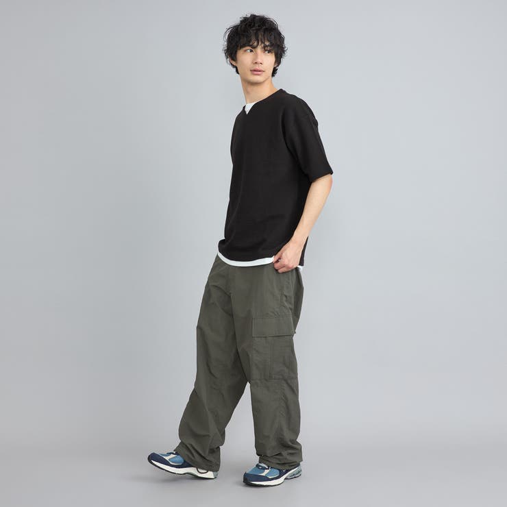 リップルフェイクレイヤードヘンリーネックTシャツ | coen【men】 | 詳細画像8 