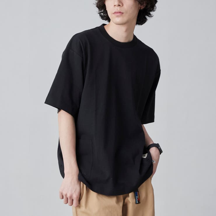 BLACK | USAコットンガーデンポケットTシャツ | coen【men】