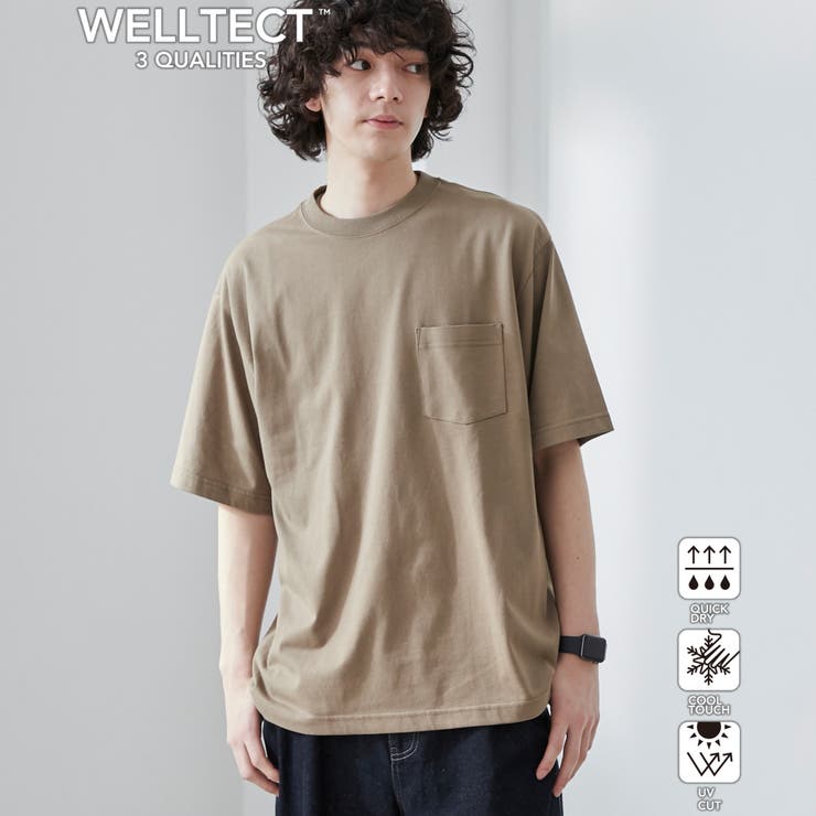 BEIGE | 【WELLTECT】ベーシックポケットTシャツ（WEB限定カラー） | coen【men】