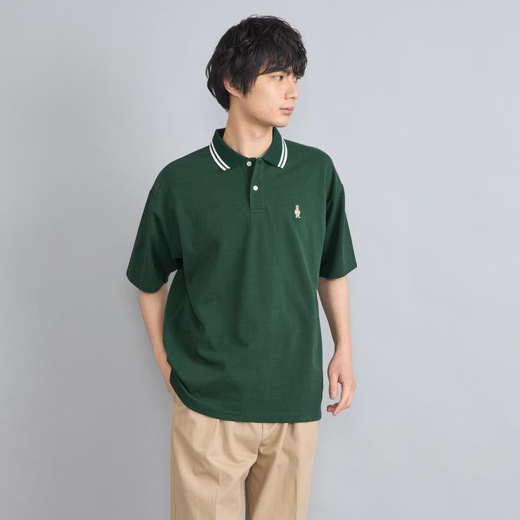 ワンポイントベア刺繍ポロシャツ[品番：COEW0005599]｜coen【men