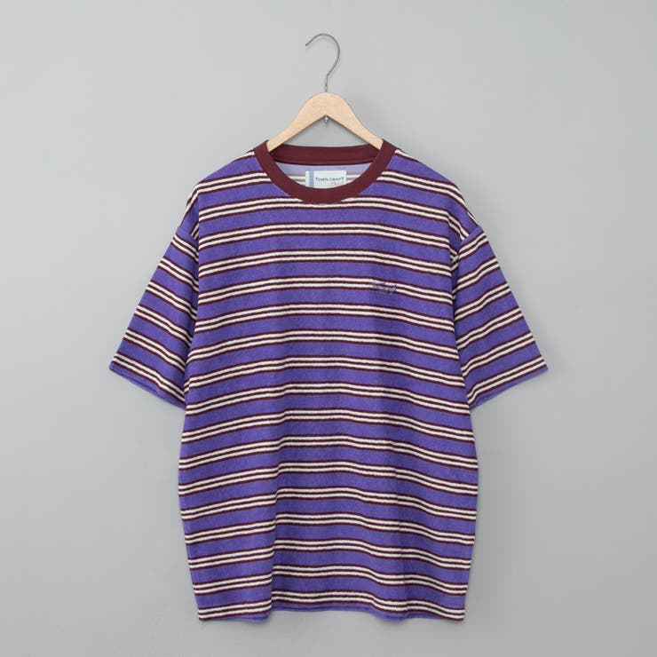 INSCRIRE パイルボーダーTシャツ INSCRIRE（アンスクリア）の「INSCRIRE / パイル ボーダー T