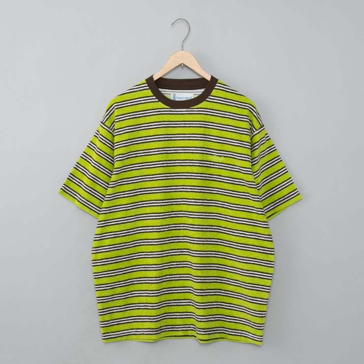 TOWNCRAFT 別注パイルボーダーTシャツ[品番：COEW0005649]｜coen