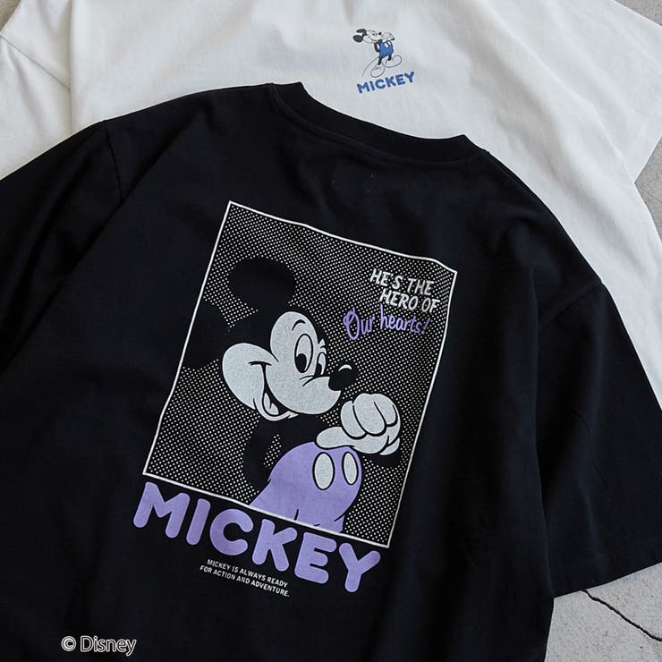 coen限定／Disney（ディズニー）バックプリントTシャツ[品番