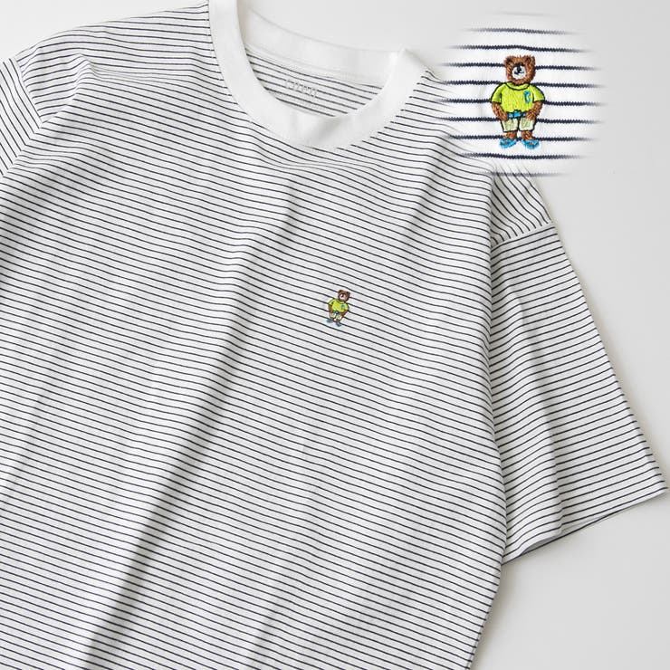 その他1 | USAコットンワンポイントベア刺繍Tシャツ | coen【men】