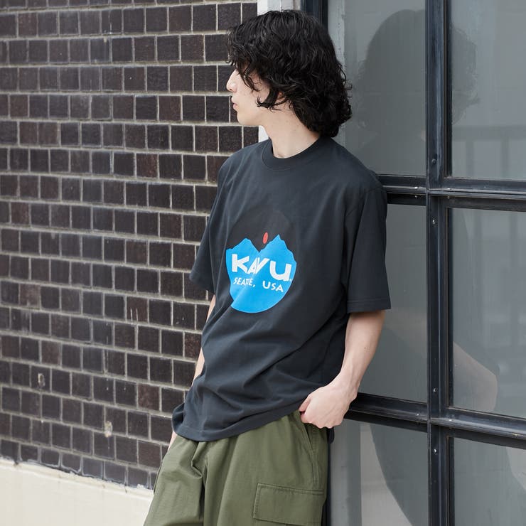 KAVU（カブー）別注マウントロゴTシャツ[品番：COEW0005953