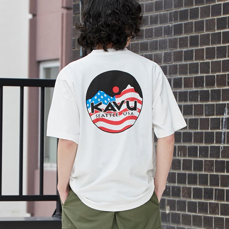 KAVU（カブー）別注USAロゴTシャツ[品番：COEW0005954]｜coen