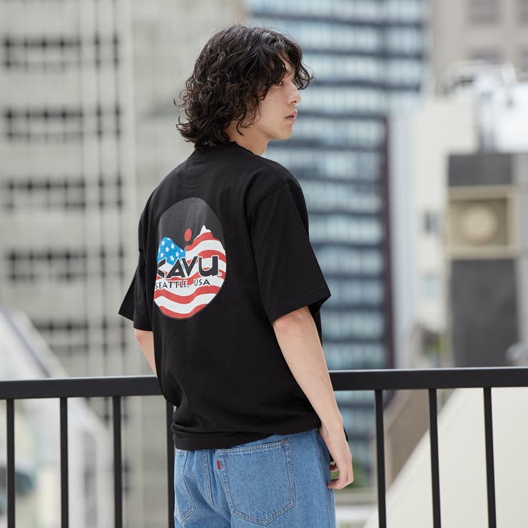 KAVU（カブー）別注USAロゴTシャツ[品番：COEW0005954]｜coen