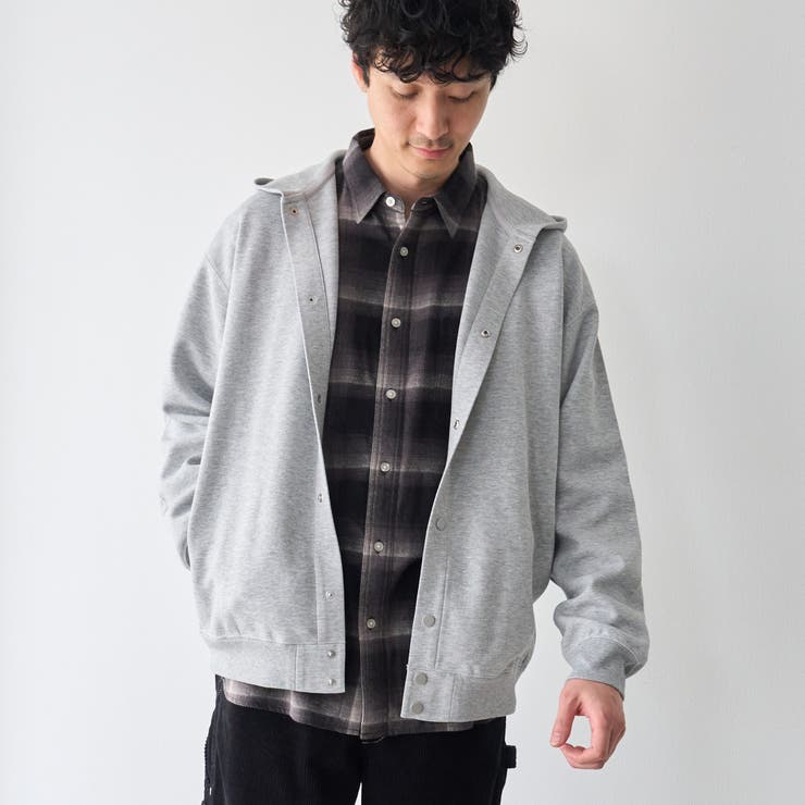 MD.GRAY | 【抗菌防臭、防汚（食品汚れが落ちやすい）、UVカット】クリーンプラス スナップボ… | coen【men】