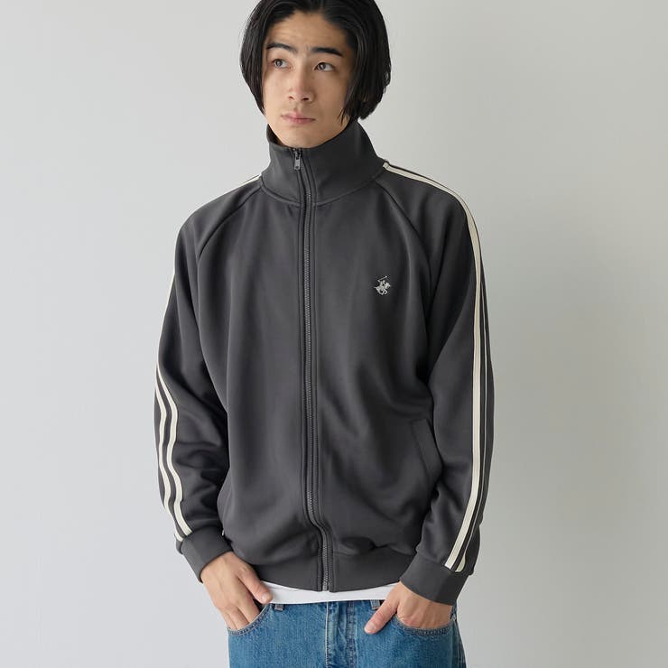 DK.GRAY | POLO BCS（ポロ・ビーシーエス）ライン入りダンボールトラックジャケット | coen【men】
