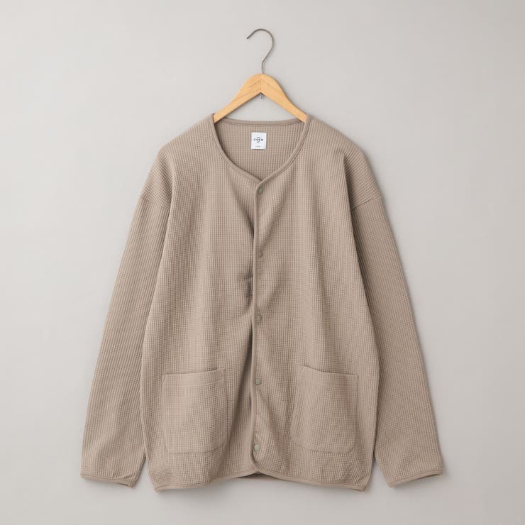 NATURAL | コンフォートワッフルカーディガン | coen【men】