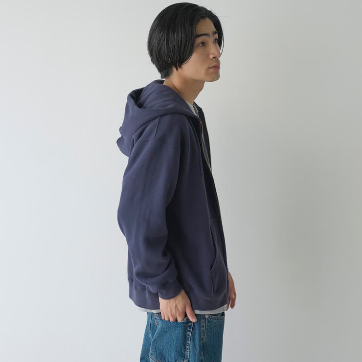 裏起毛ベーシックジップアップパーカー | coen【men】 | 詳細画像8 