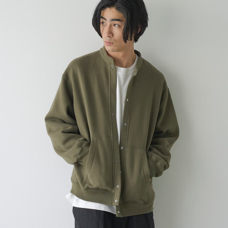 OLIVE | 裏起毛カットソースナップジャケット | coen【men】
