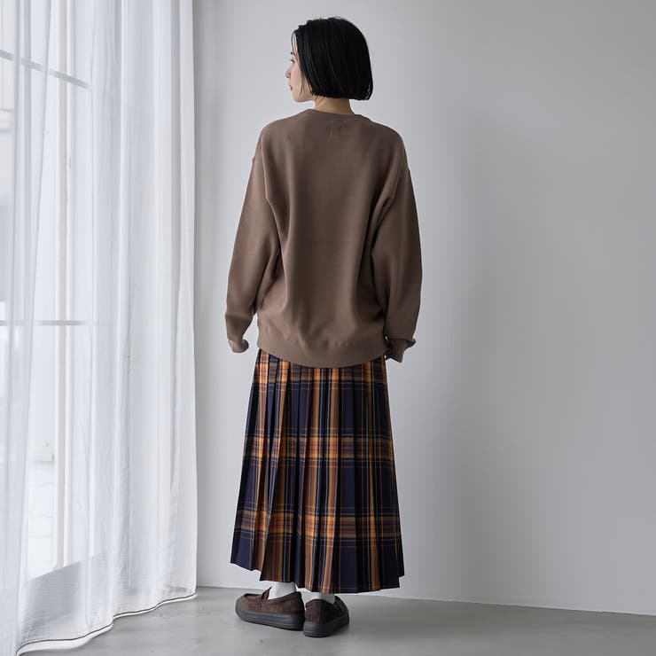 微配色ダブルフェイス スウェットライク クルーネックニット | coen【men】 | 詳細画像16 