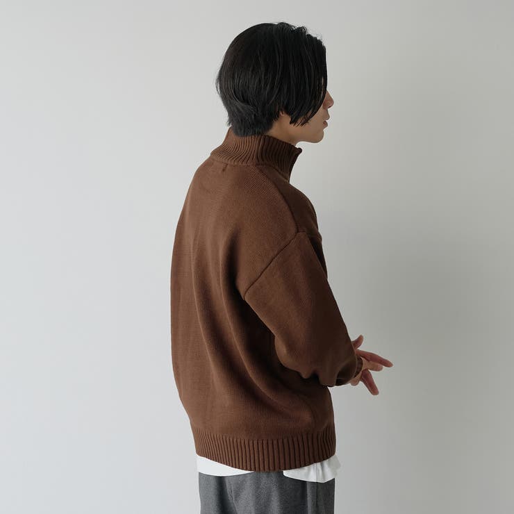 【WEB限定】POLO BCS ハーフジップスタンドカラーニット | coen【men】 | 詳細画像11 