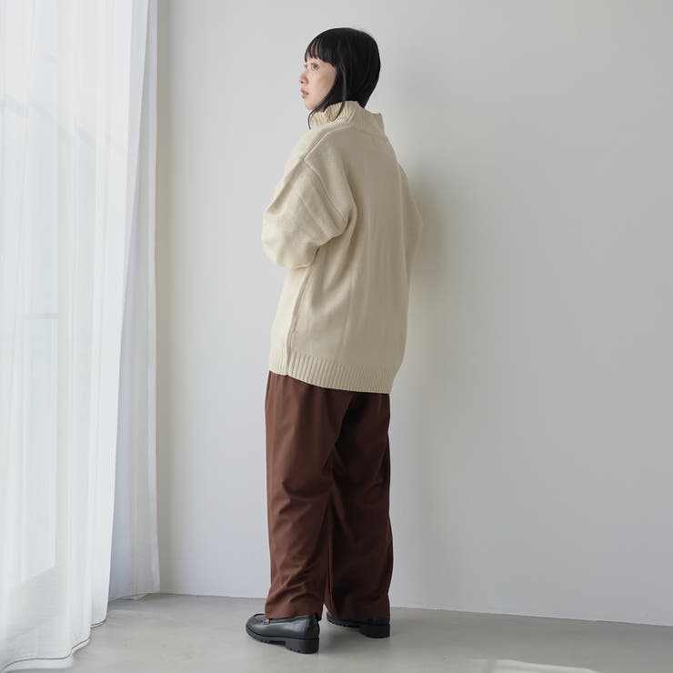 【WEB限定】POLO BCS ハーフジップスタンドカラーニット | coen【men】 | 詳細画像15 