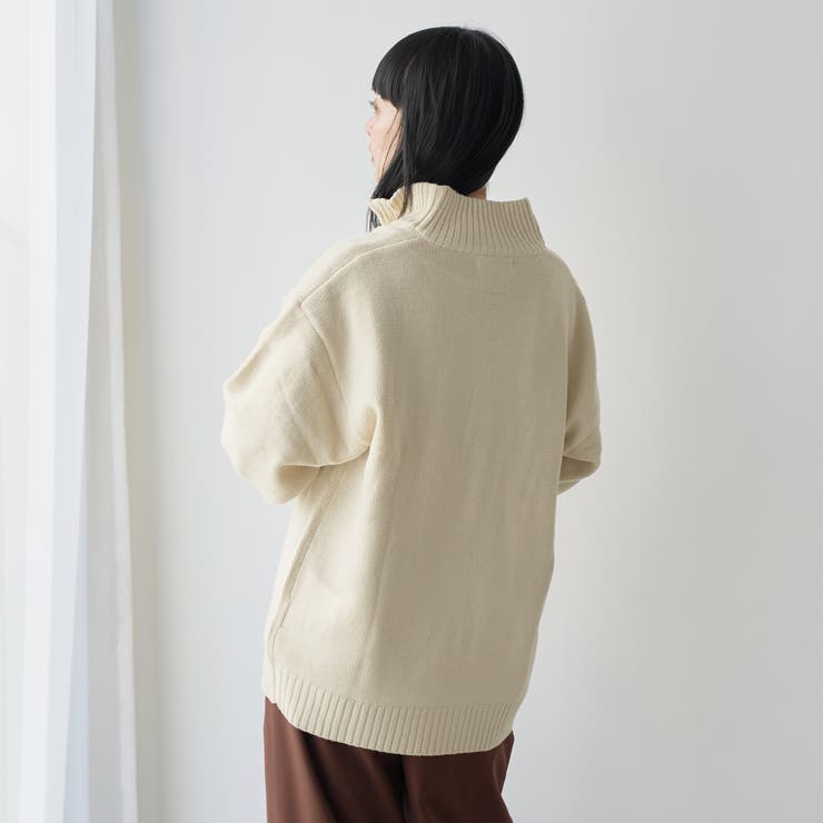 【WEB限定】POLO BCS ハーフジップスタンドカラーニット | coen【men】 | 詳細画像18 