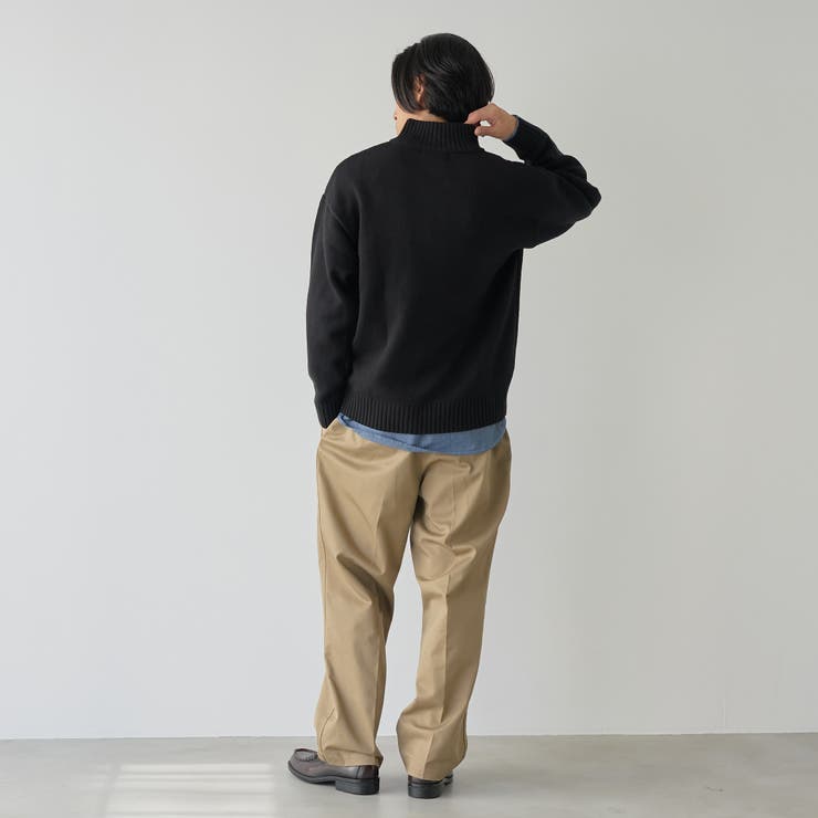 【WEB限定】POLO BCS ハーフジップスタンドカラーニット | coen【men】 | 詳細画像3 