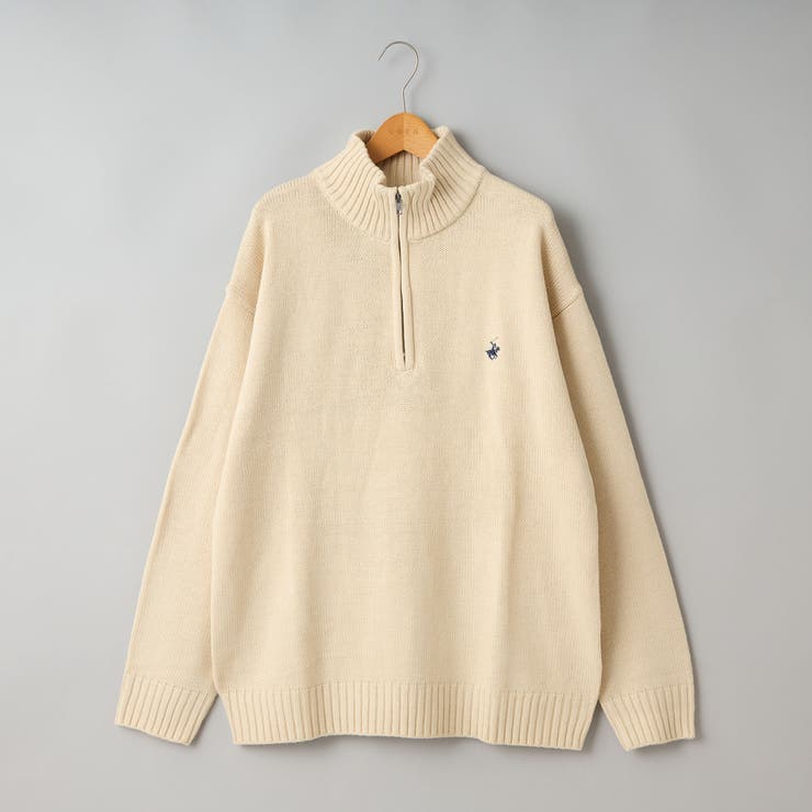 【WEB限定】POLO BCS ハーフジップスタンドカラーニット | coen【men】 | 詳細画像32 