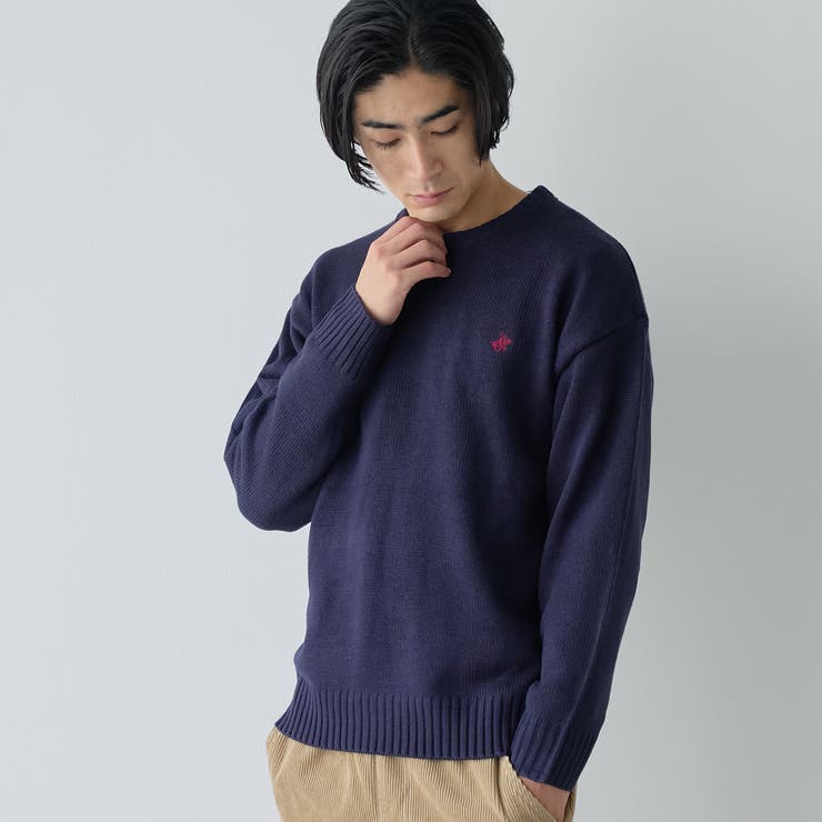 【WEB限定】POLO BCS ガゼットステッチクルーネックニット | coen【men】 | 詳細画像1 