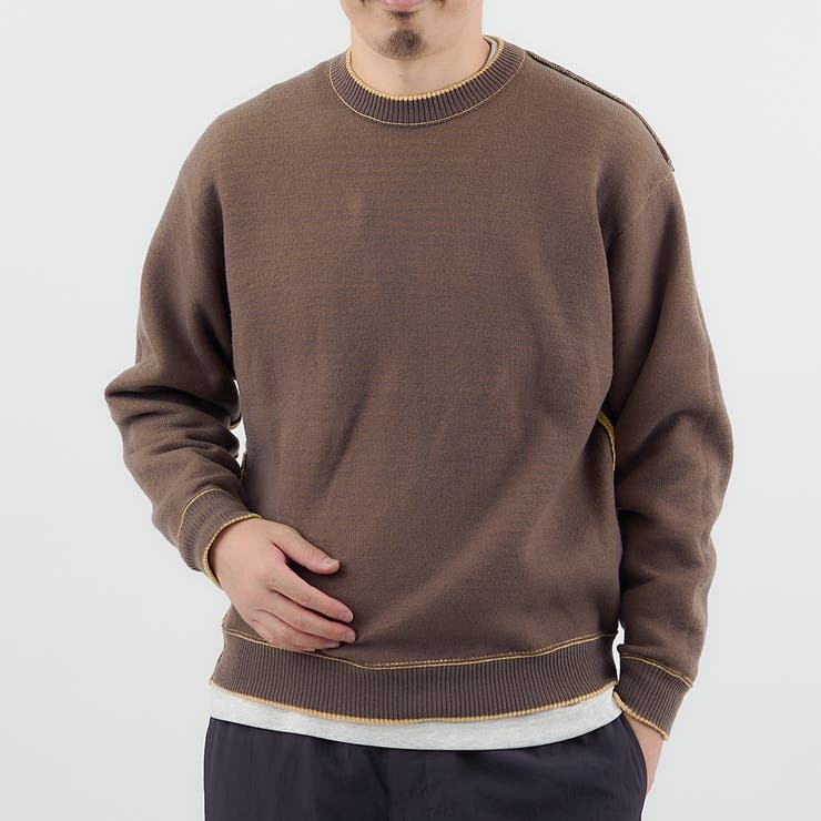 リバーシブルソフトタッチモールニットプルオーバー | coen【men】 | 詳細画像18 