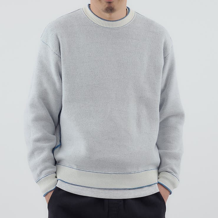 リバーシブルソフトタッチモールニットプルオーバー | coen【men】 | 詳細画像23 