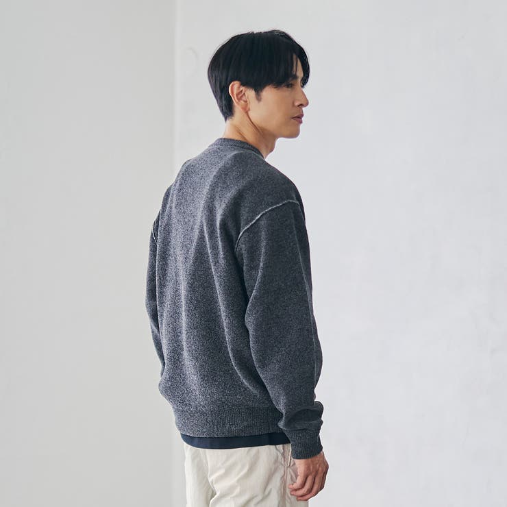リバーシブルソフトタッチモールニットプルオーバー | coen【men】 | 詳細画像3 