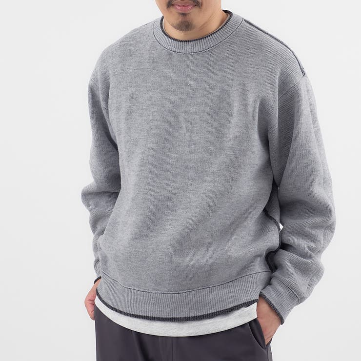 リバーシブルソフトタッチモールニットプルオーバー | coen【men】 | 詳細画像4 