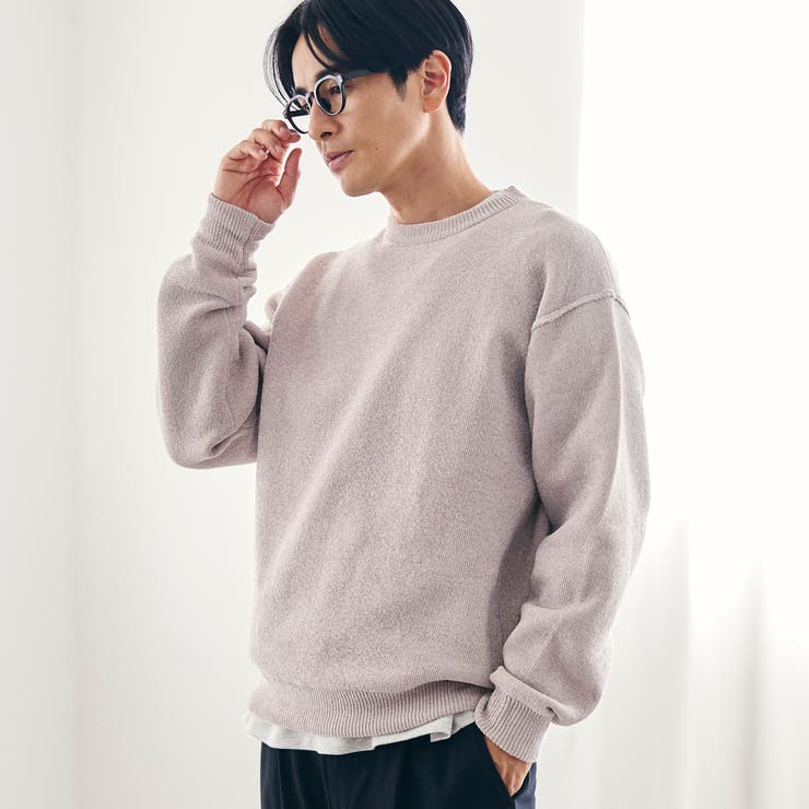 リバーシブルソフトタッチモールニットプルオーバー | coen【men】 | 詳細画像7 