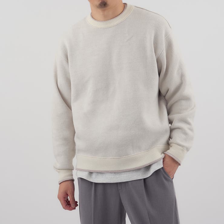 リバーシブルソフトタッチモールニットプルオーバー | coen【men】 | 詳細画像9 