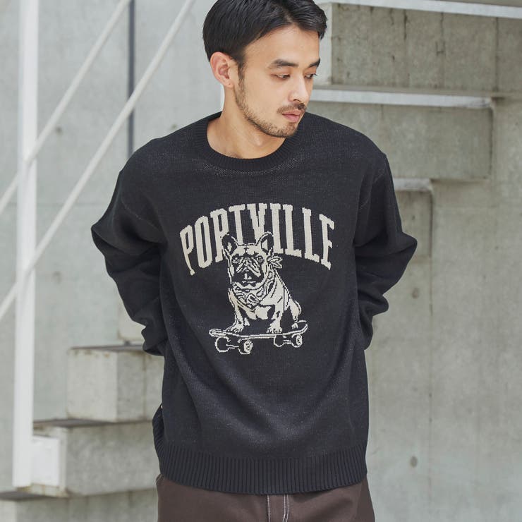 ドッグジャガードニットプルオーバー | coen【men】 | 詳細画像1 