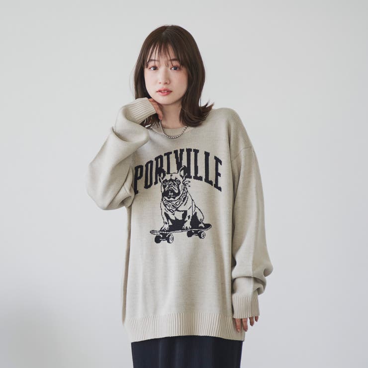 ドッグジャガードニットプルオーバー | coen【men】 | 詳細画像8 